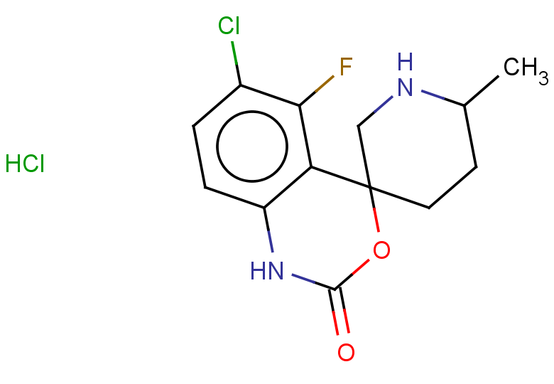 6-chloro-5-fluoro-6'-methyl-1,2-dihydrospiro[3,1-benzoxazine-4,3'-piperidine]-2-one hydrochloride
