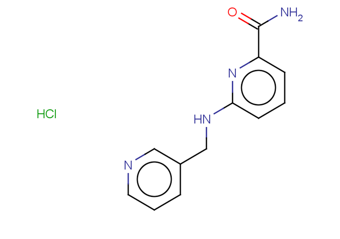 6-[(pyridin-3-ylmethyl)amino]pyridine-2-carboxamide hydrochloride
