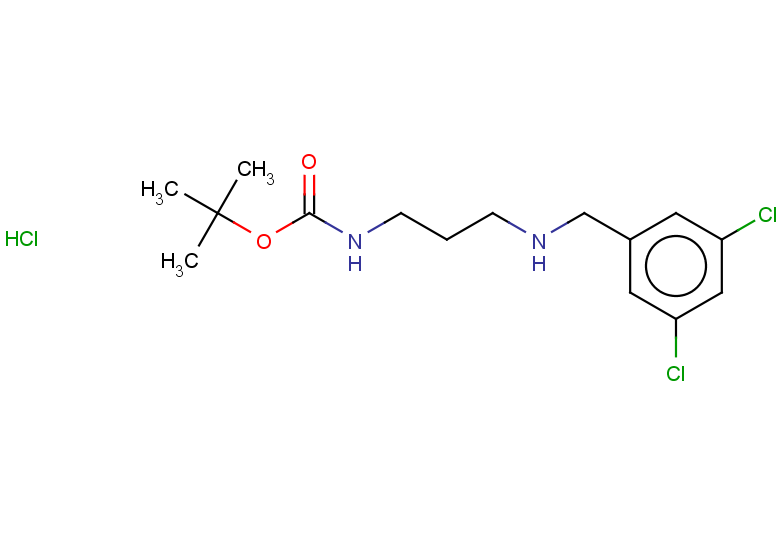 tert-butyl N-(3-{[(3,5-dichlorophenyl)methyl]amino}propyl)carbamate hydrochloride