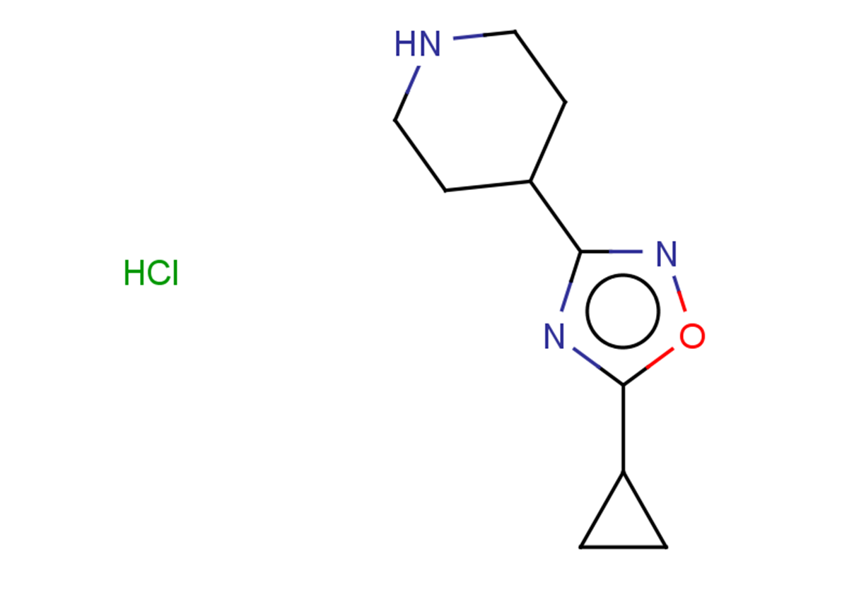 4-(5-cyclopropyl-1,2,4-oxadiazol-3-yl)piperidine hydrochloride