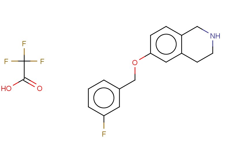 6-[(3-fluorophenyl)methoxy]-1,2,3,4-tetrahydroisoquinoline trifluoroacetate