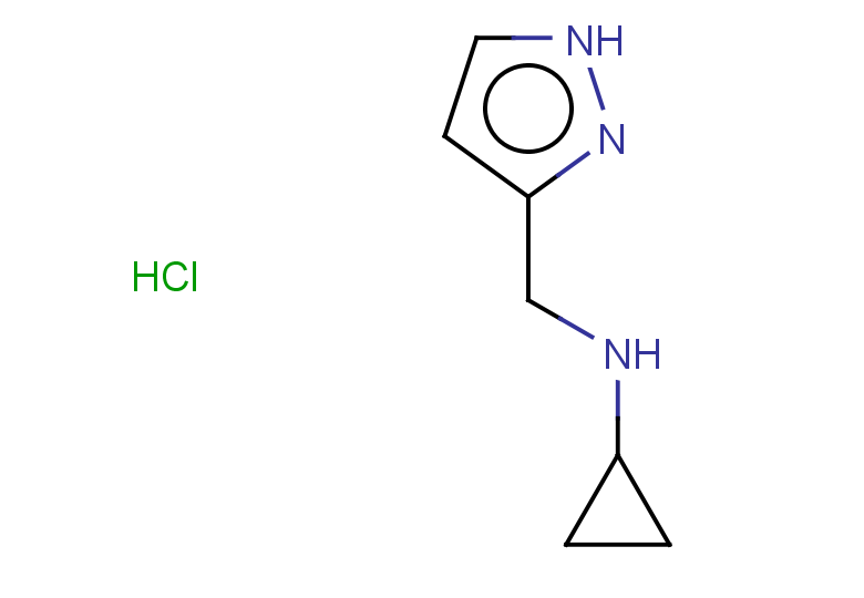 N-[(1H-pyrazol-3-yl)methyl]cyclopropanamine hydrochloride