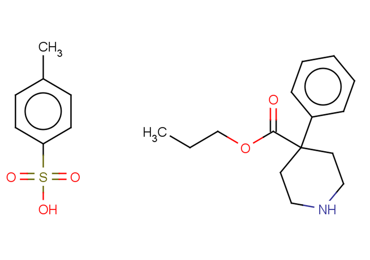 propyl 4-phenylpiperidine-4-carboxylate, 4-methylbenzene-1-sulfonic acid