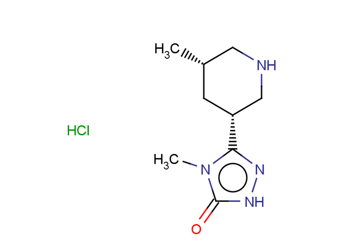 rac-4-methyl-3-[(3R,5S)-5-methylpiperidin-3-yl]-4,5-dihydro-1H-1,2,4-triazol-5-one hydrochloride, cis