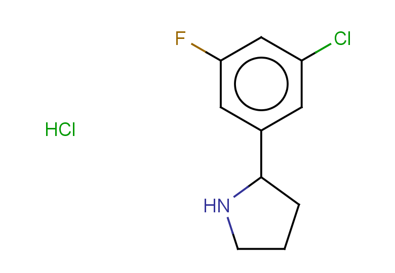 2-(3-chloro-5-fluorophenyl)pyrrolidine hydrochloride