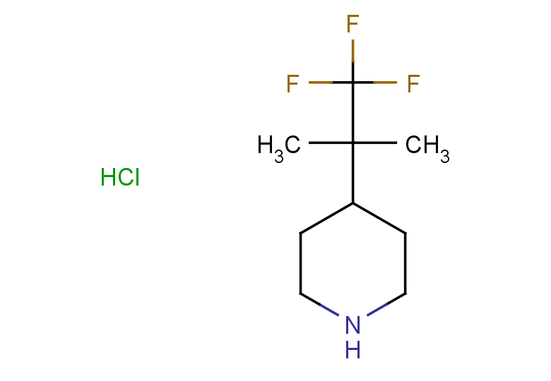 4-(1,1,1-trifluoro-2-methylpropan-2-yl)piperidine hydrochloride