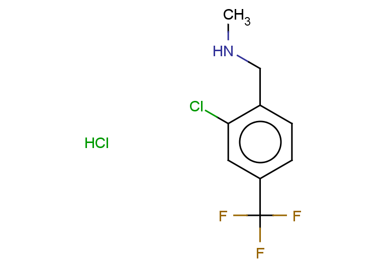 {[2-chloro-4-(trifluoromethyl)phenyl]methyl}(methyl)amine hydrochloride