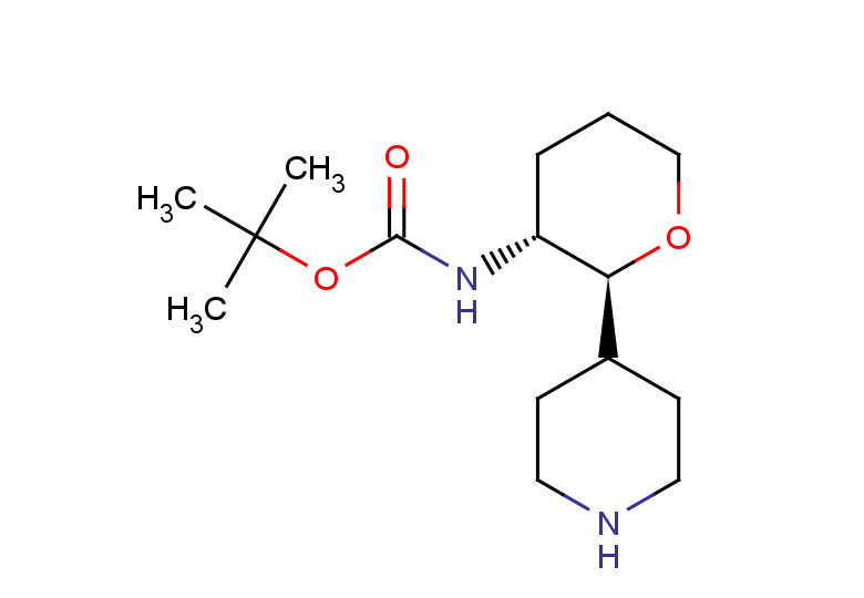 rac-tert-butyl N-[(2R,3S)-2-(piperidin-4-yl)oxan-3-yl]carbamate