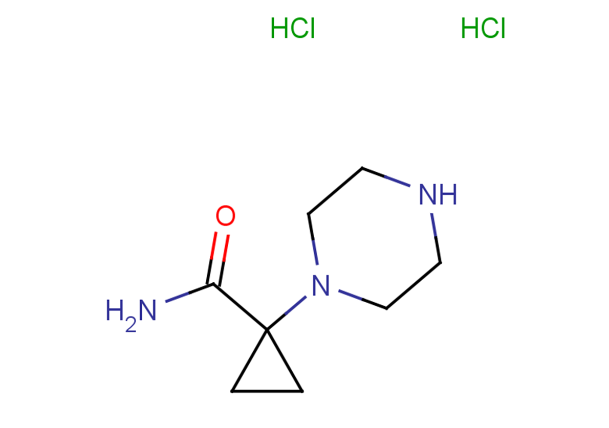 1-(piperazin-1-yl)cyclopropane-1-carboxamide dihydrochloride