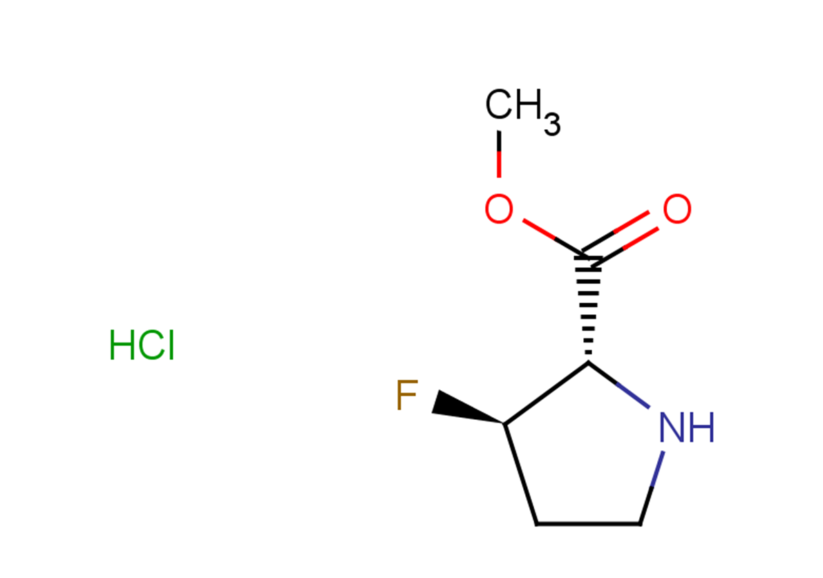 rac-methyl (2R,3S)-3-fluoropyrrolidine-2-carboxylate hydrochloride, trans