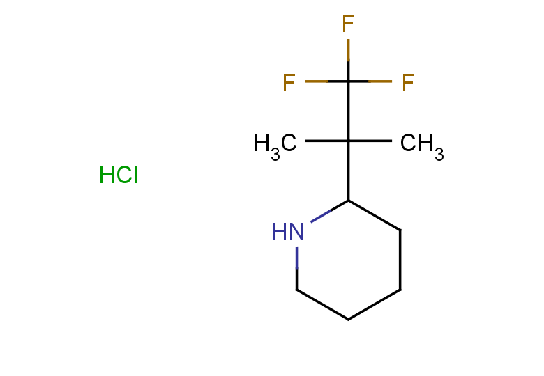 2-(1,1,1-trifluoro-2-methylpropan-2-yl)piperidine hydrochloride