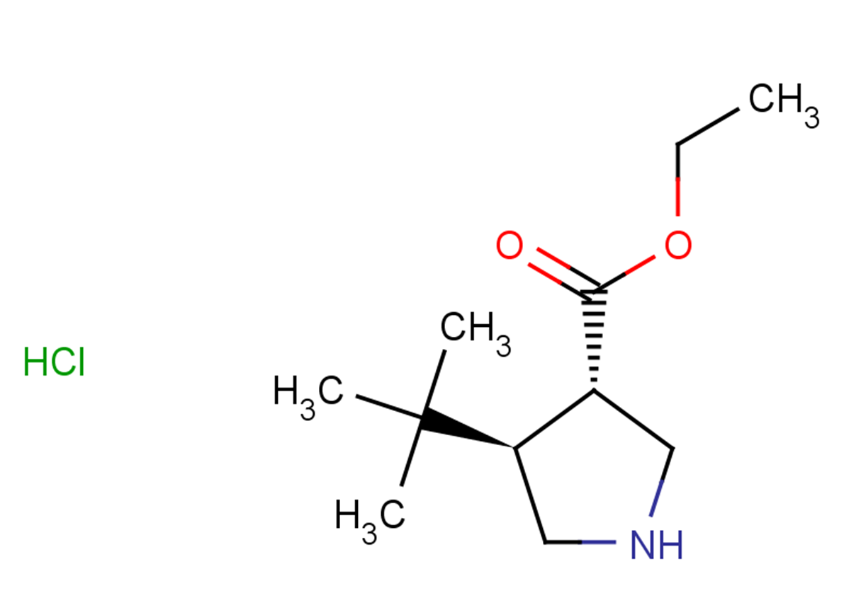 rac-ethyl (3R,4S)-4-tert-butylpyrrolidine-3-carboxylate hydrochloride, trans