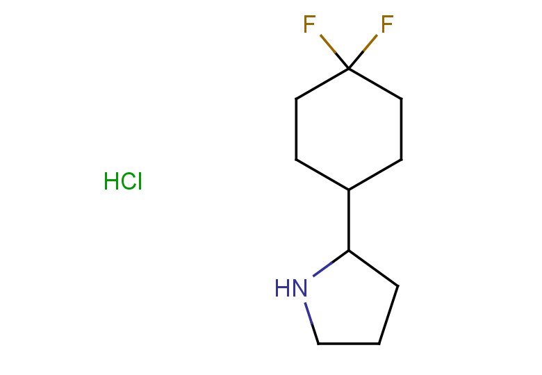 2-(4,4-difluorocyclohexyl)pyrrolidine hydrochloride