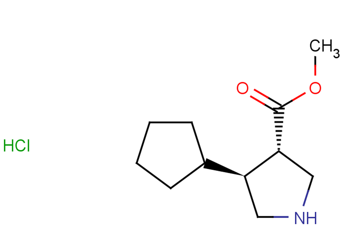 rac-methyl (3R,4R)-4-cyclopentylpyrrolidine-3-carboxylate hydrochloride, trans