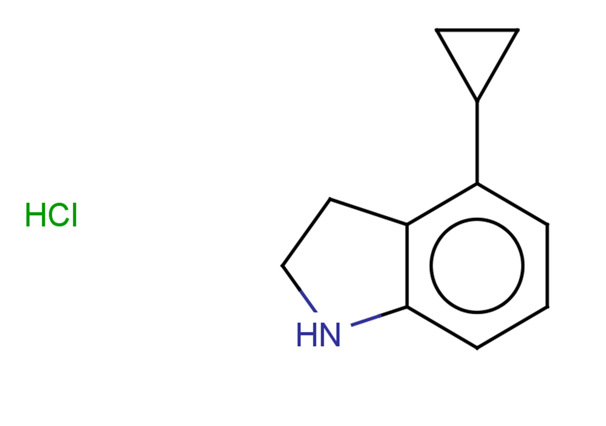 4-cyclopropyl-2,3-dihydro-1H-indole hydrochloride