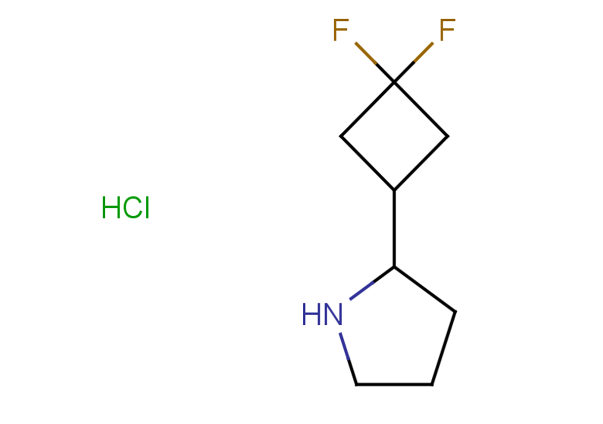 2-(3,3-difluorocyclobutyl)pyrrolidine hydrochloride