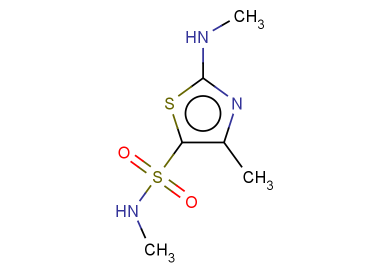 N,4-dimethyl-2-(methylamino)-1,3-thiazole-5-sulfonamide