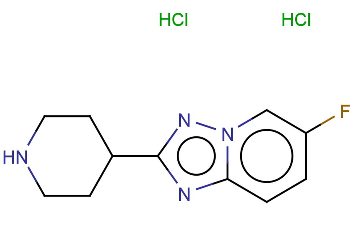 4-{6-fluoro-[1,2,4]triazolo[1,5-a]pyridin-2-yl}piperidine dihydrochloride