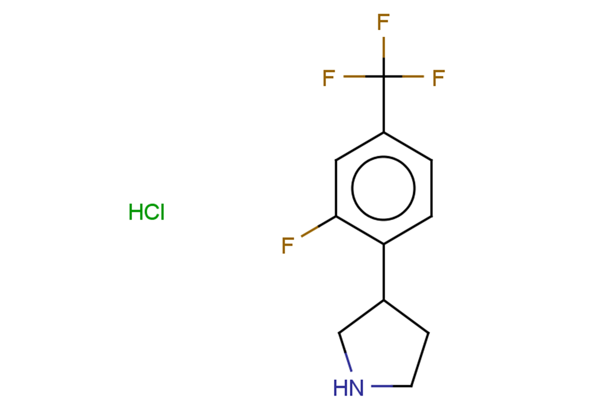 3-[2-fluoro-4-(trifluoromethyl)phenyl]pyrrolidine hydrochloride