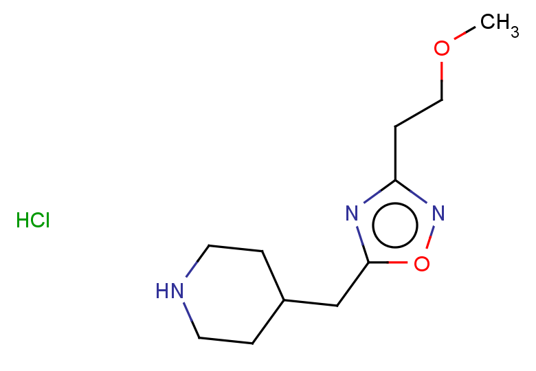 4-{[3-(2-methoxyethyl)-1,2,4-oxadiazol-5-yl]methyl}piperidine hydrochloride