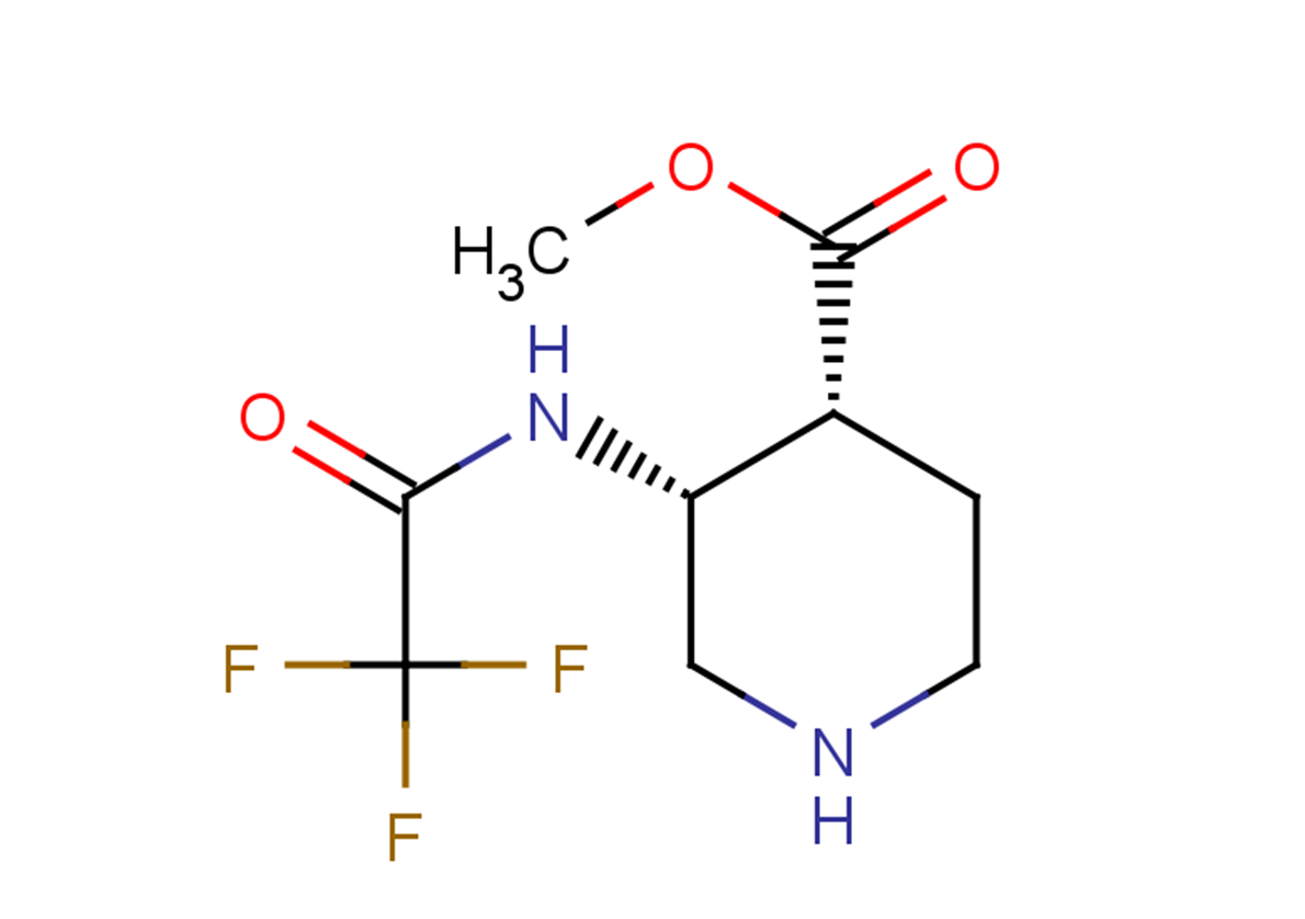 rac-methyl (3R,4R)-3-(trifluoroacetamido)piperidine-4-carboxylate, cis