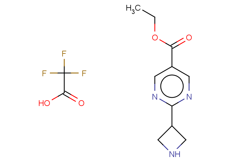 ethyl 2-(azetidin-3-yl)pyrimidine-5-carboxylate, trifluoroacetic acid