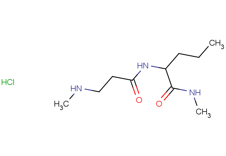 N-methyl-2-[3-(methylamino)propanamido]pentanamide hydrochloride