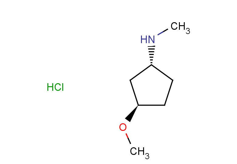 rac-(1R,3R)-3-methoxy-N-methylcyclopentan-1-amine hydrochloride, trans