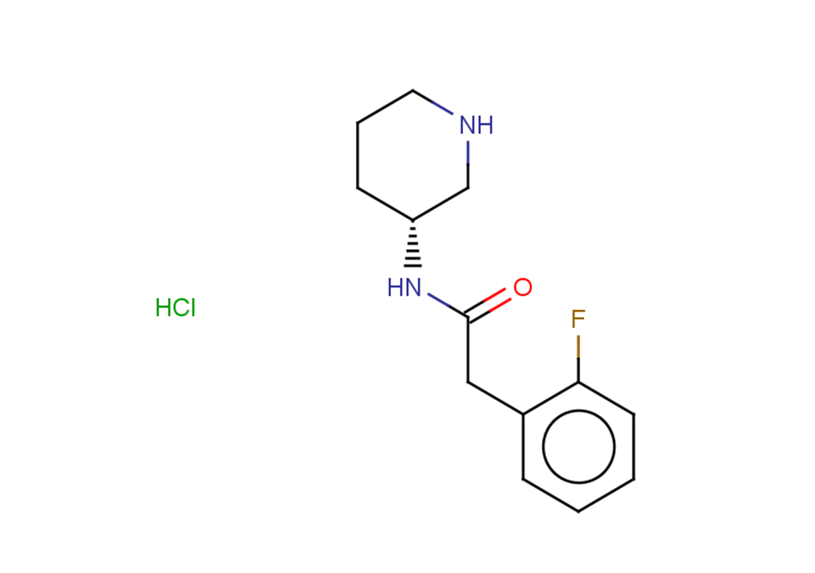 2-(2-fluorophenyl)-N-[(3R)-piperidin-3-yl]acetamide hydrochloride