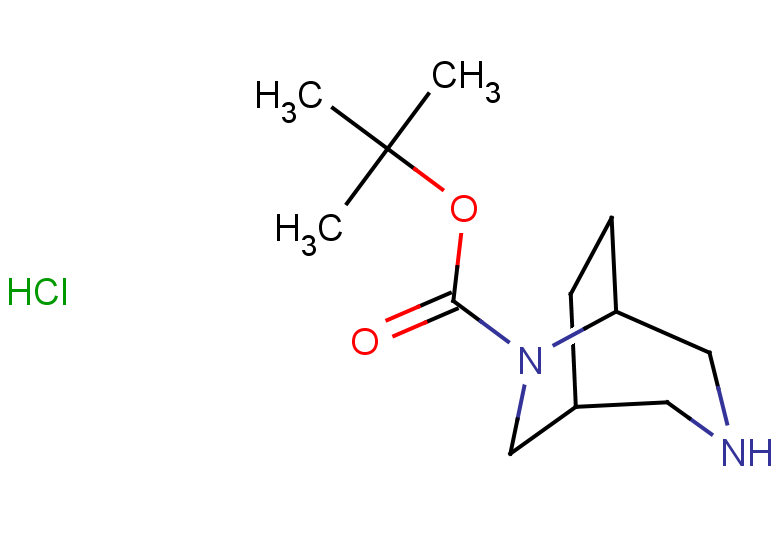 tert-butyl 3,6-diazabicyclo[3.2.2]nonane-6-carboxylate hydrochloride