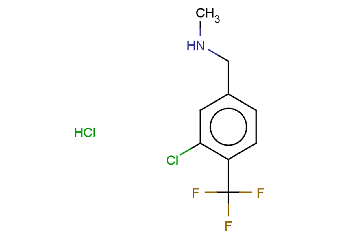 {[3-chloro-4-(trifluoromethyl)phenyl]methyl}(methyl)amine hydrochloride