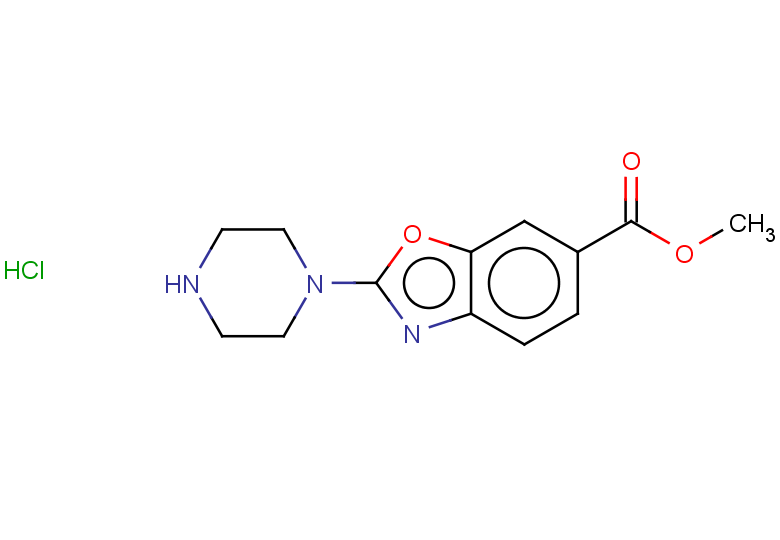 methyl 2-(piperazin-1-yl)-1,3-benzoxazole-6-carboxylate hydrochloride