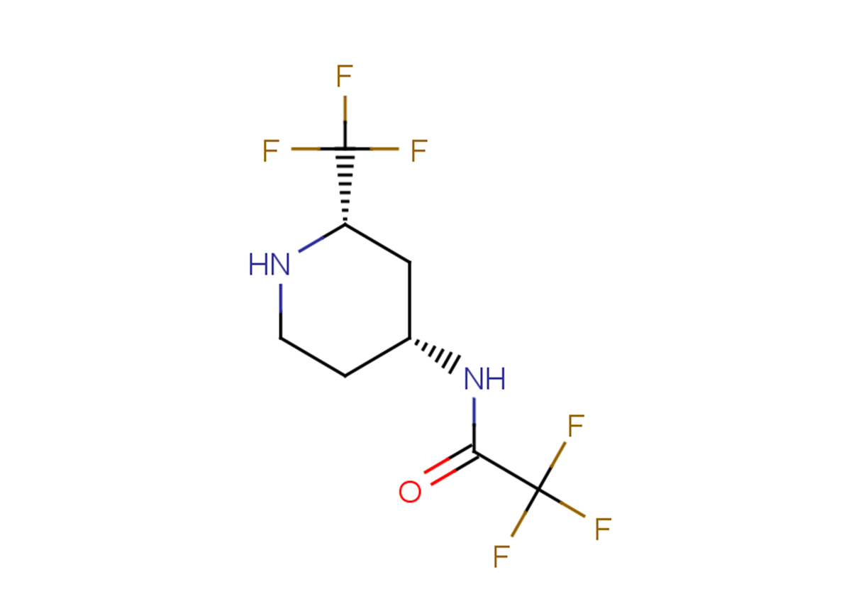rac-2,2,2-trifluoro-N-[(2R,4S)-2-(trifluoromethyl)piperidin-4-yl]acetamide, cis