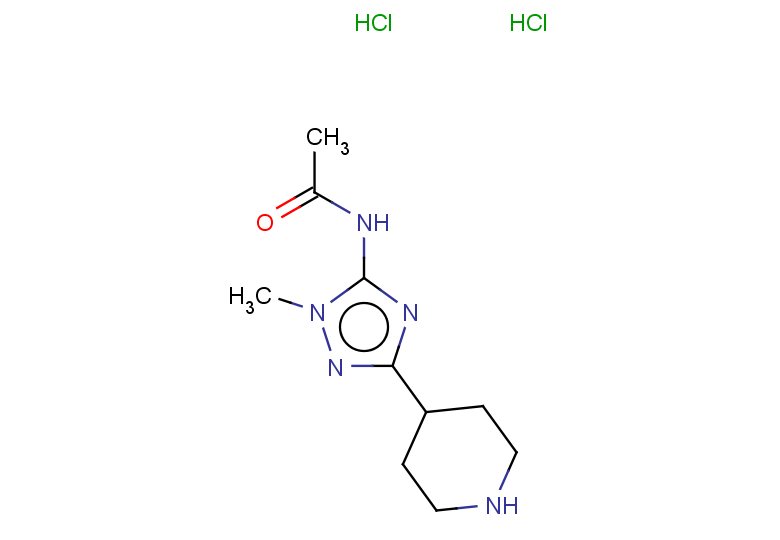 N-[1-methyl-3-(piperidin-4-yl)-1H-1,2,4-triazol-5-yl]acetamide dihydrochloride