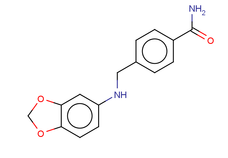 4-{[(1,3-dioxaindan-5-yl)amino]methyl}benzamide