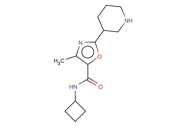 N-cyclobutyl-4-methyl-2-(piperidin-3-yl)-1,3-oxazole-5-carboxamide