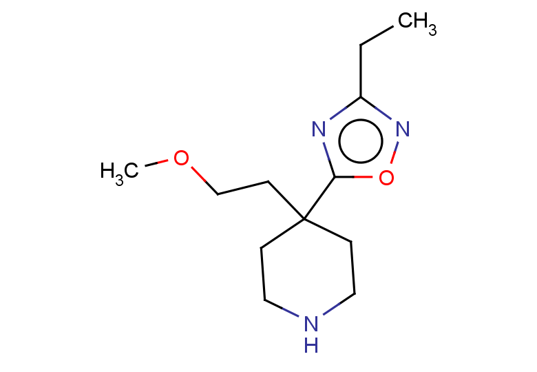 4-(3-ethyl-1,2,4-oxadiazol-5-yl)-4-(2-methoxyethyl)piperidine