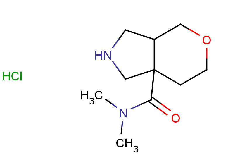 N,N-dimethyl-octahydropyrano[3,4-c]pyrrole-7a-carboxamide hydrochloride