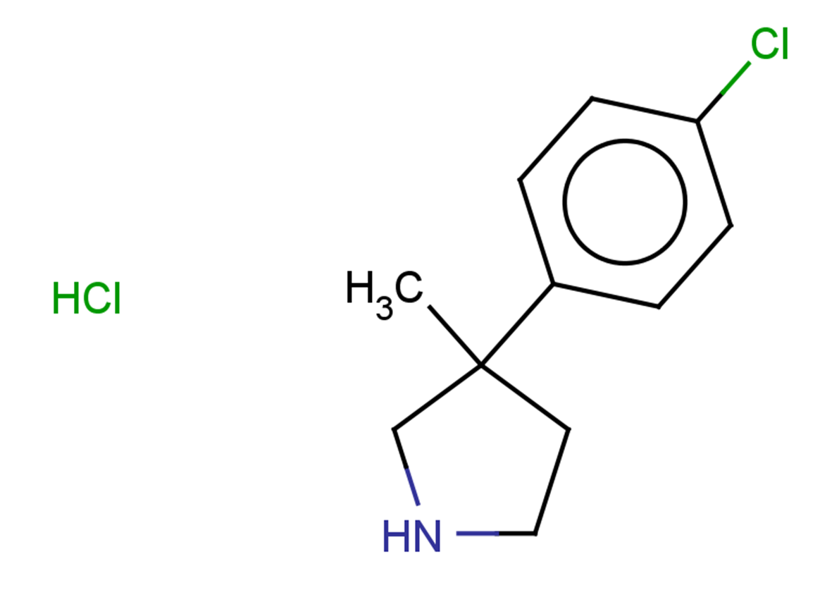 3-(4-chlorophenyl)-3-methylpyrrolidine hydrochloride