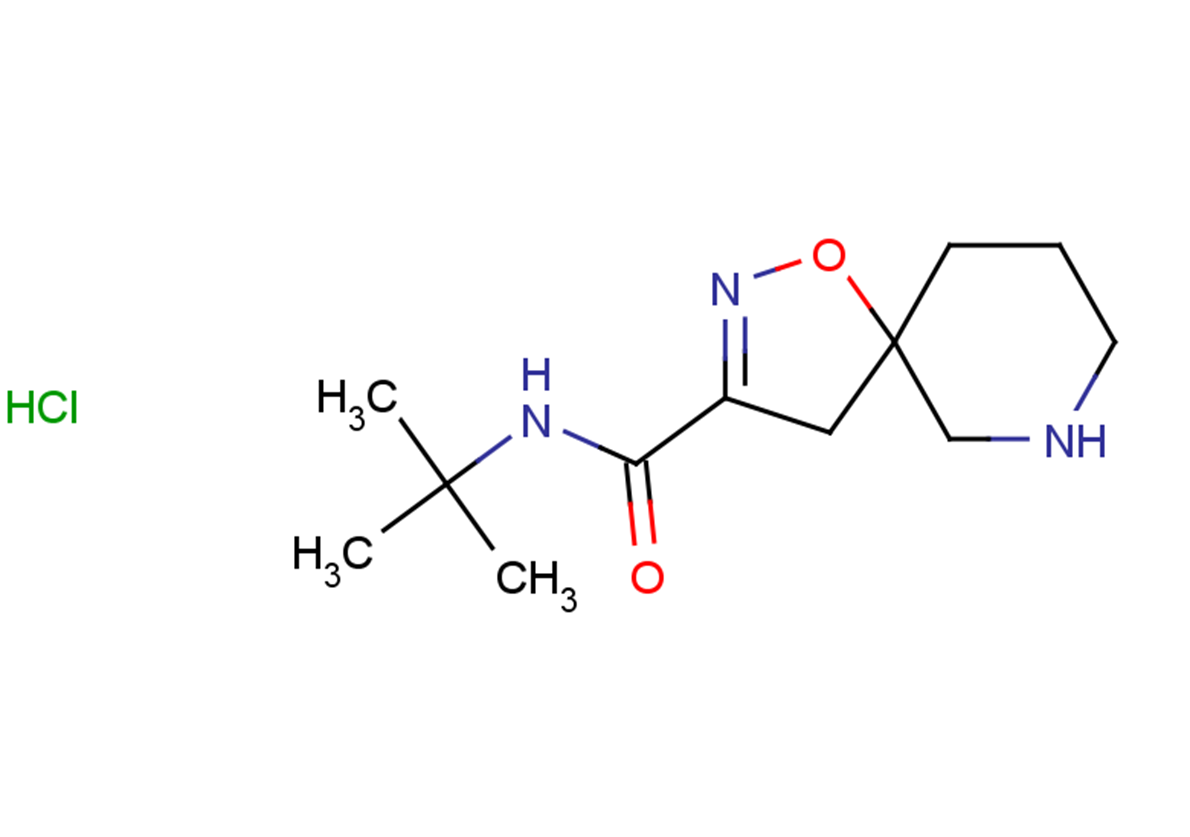 N-tert-butyl-1-oxa-2,7-diazaspiro[4.5]dec-2-ene-3-carboxamide hydrochloride