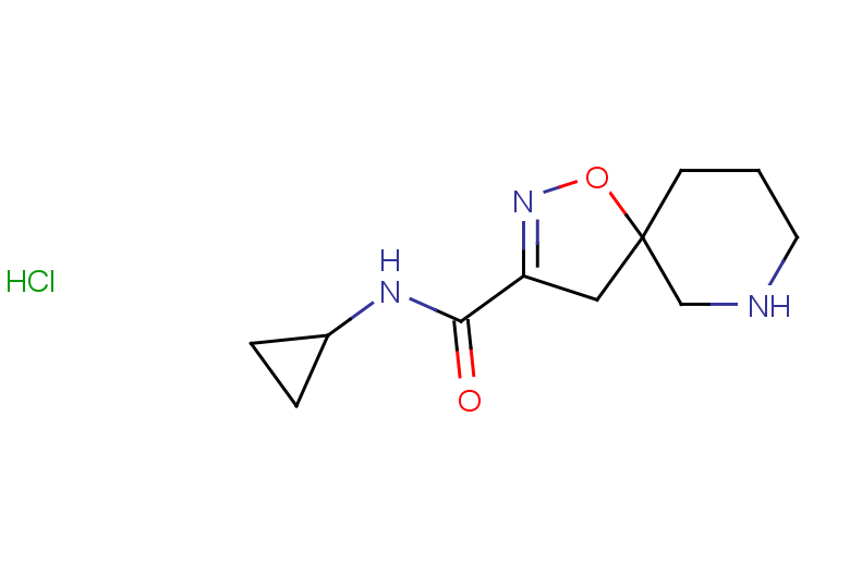 N-cyclopropyl-1-oxa-2,7-diazaspiro[4.5]dec-2-ene-3-carboxamide hydrochloride