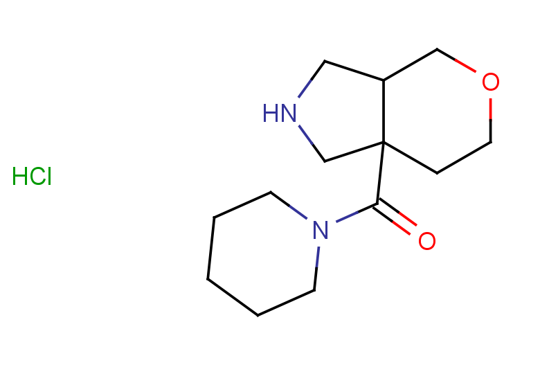 1-{octahydropyrano[3,4-c]pyrrole-7a-carbonyl}piperidine hydrochloride