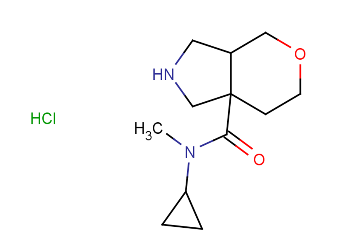 N-cyclopropyl-N-methyl-octahydropyrano[3,4-c]pyrrole-7a-carboxamide hydrochloride