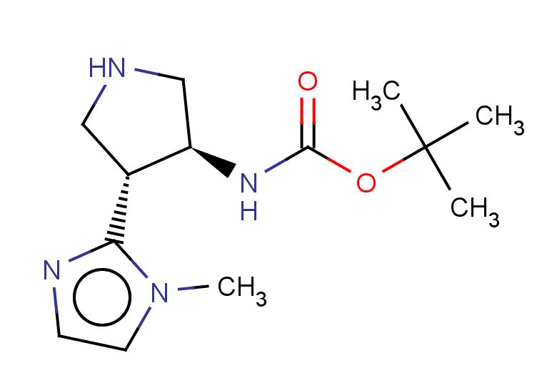 rac-tert-butyl N-[(3R,4S)-4-(1-methyl-1H-imidazol-2-yl)pyrrolidin-3-yl]carbamate, trans