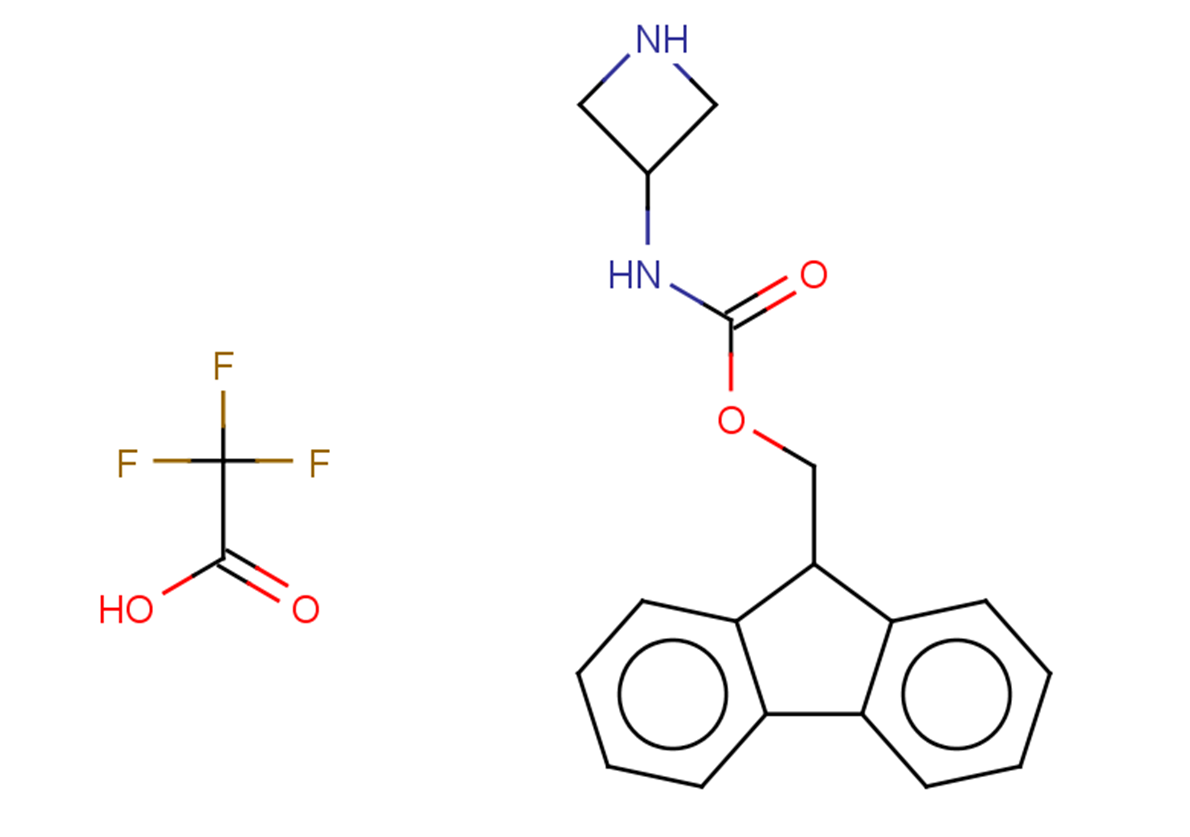 (9H-fluoren-9-yl)methyl N-(azetidin-3-yl)carbamate, trifluoroacetic acid