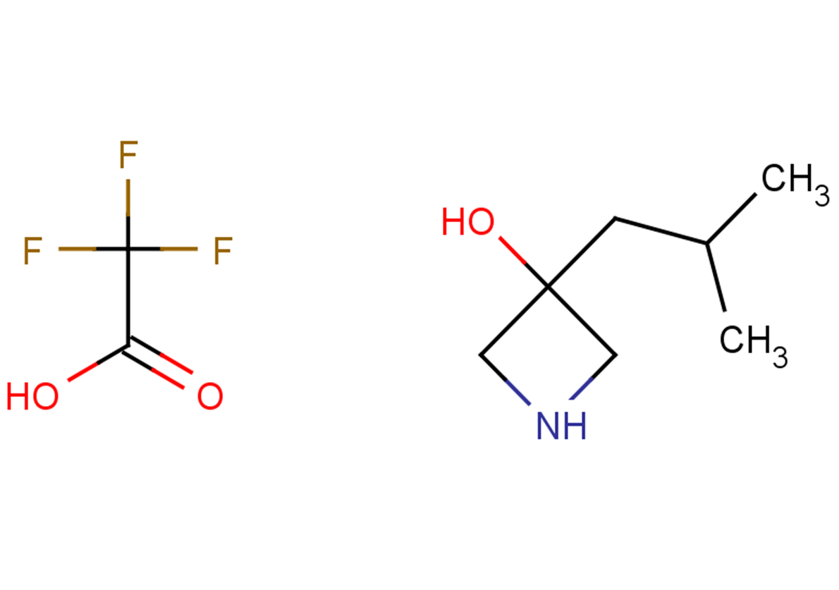 3-(2-methylpropyl)azetidin-3-ol, trifluoroacetic acid
