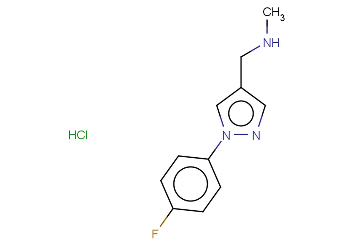{[1-(4-fluorophenyl)-1H-pyrazol-4-yl]methyl}(methyl)amine hydrochloride