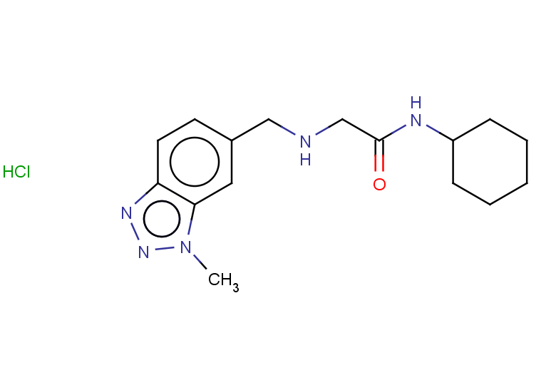 N-cyclohexyl-2-{[(1-methyl-1H-1,2,3-benzotriazol-6-yl)methyl]amino}acetamide hydrochloride