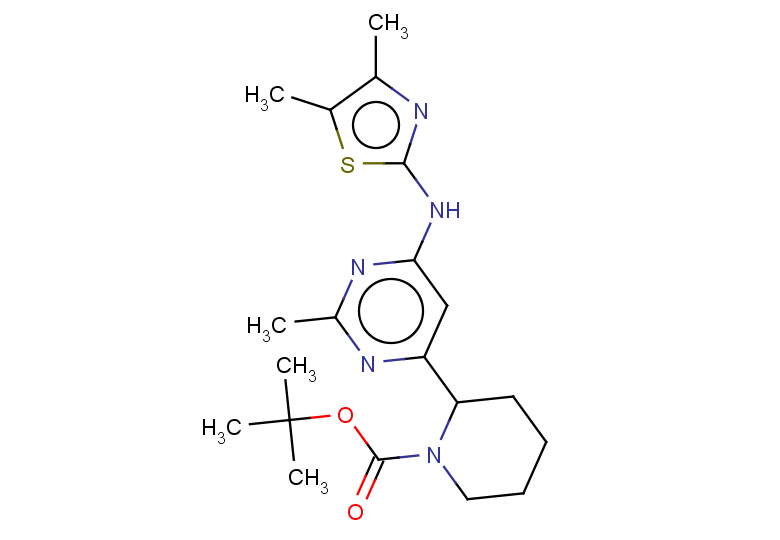 tert-butyl 2-{6-[(4,5-dimethyl-1,3-thiazol-2-yl)amino]-2-methylpyrimidin-4-yl}piperidine-1-carboxylate