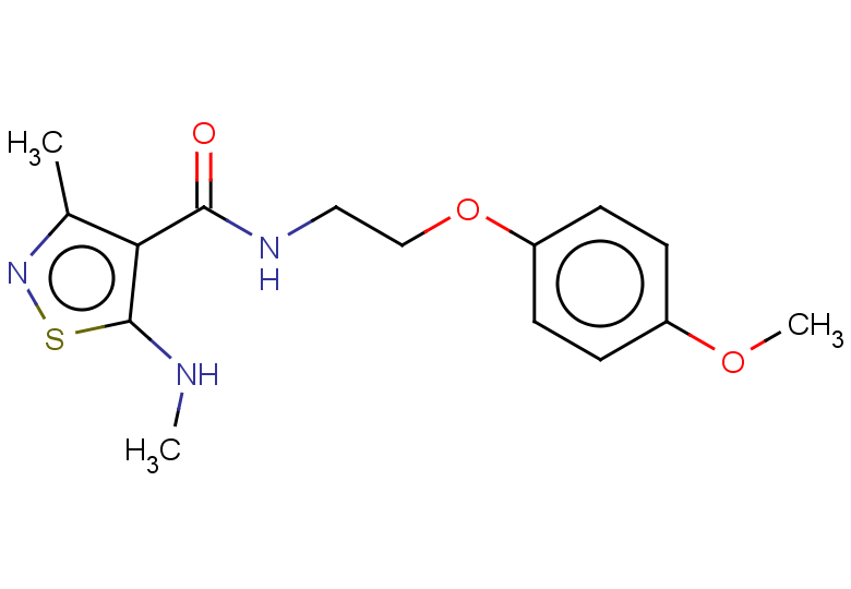 N-[2-(4-methoxyphenoxy)ethyl]-3-methyl-5-(methylamino)-1,2-thiazole-4-carboxamide
